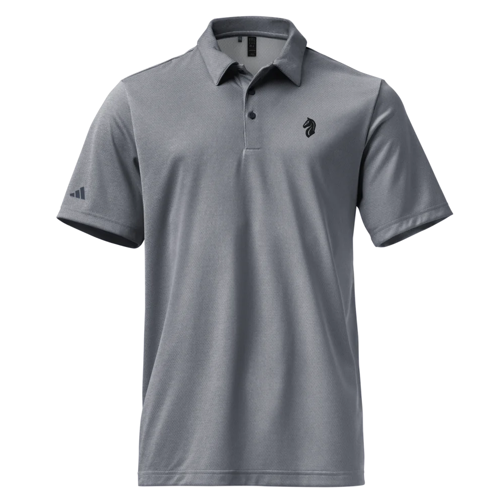 Adidas Space-Dyed Polo Shirt - Silver Grey