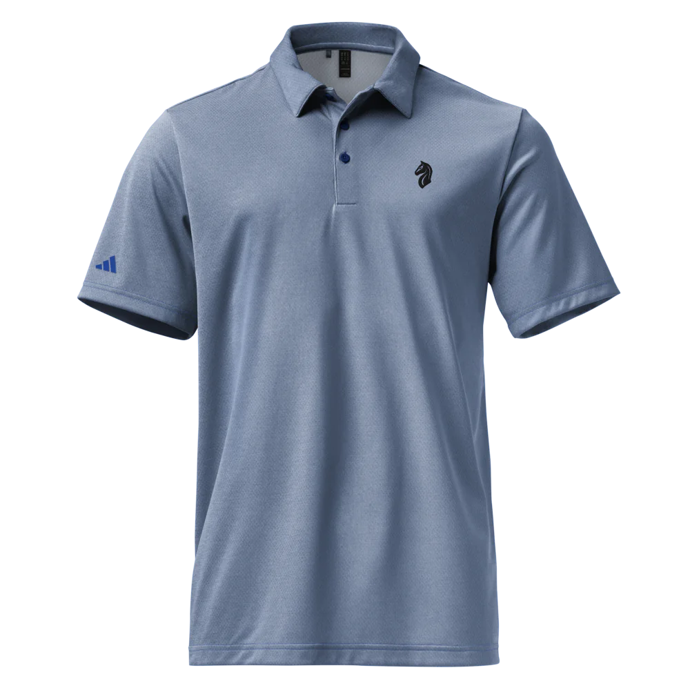 Adidas Space-Dyed Polo Shirt - Blue