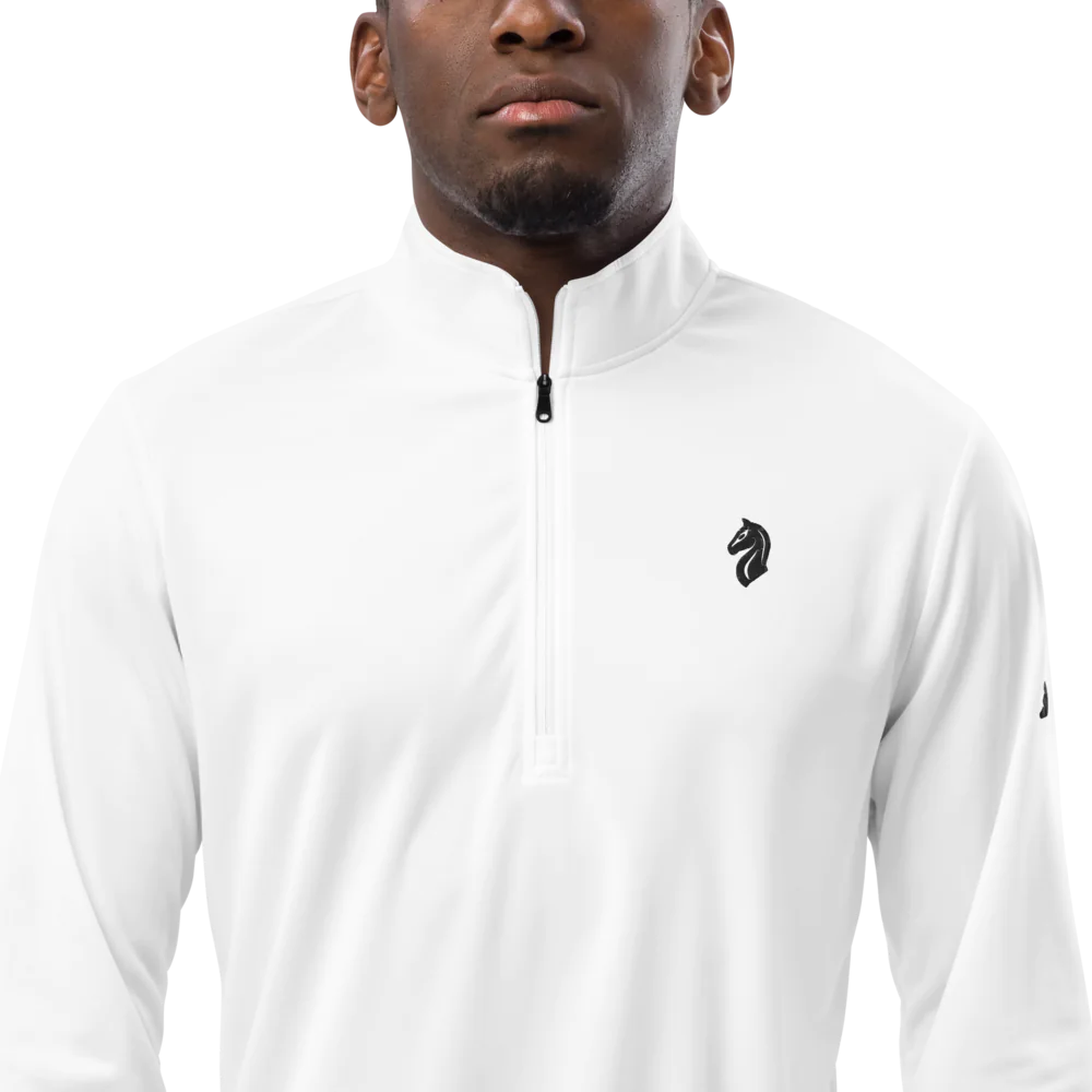 Adidas Quarter Zip Pullover - White