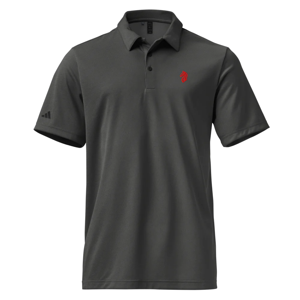 Adidas Space-Dyed Polo Shirt - Red Logo